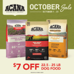 Shop the ACANA October Sale until October 31st!